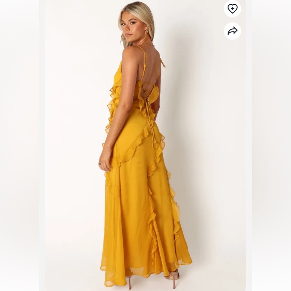 Petal & Pup Yellow Ruffle Maxi Dress - Picture 2 of 11